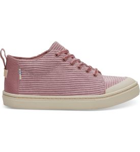 Light Mauve Corduroy Youth Lenny Mid Sneakers
