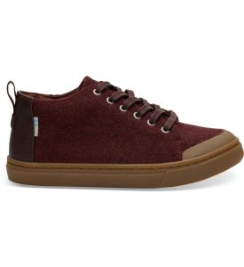 Burnt Henna Heavy Wool Youth Lenny Mid Sneakers
