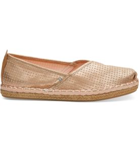 Champagne Shimmer Synthetic Women Petra Slip-Ons