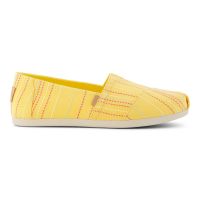 Sunny Yellow Stitched Stripe Alpargata 3.0 Espadrille Women